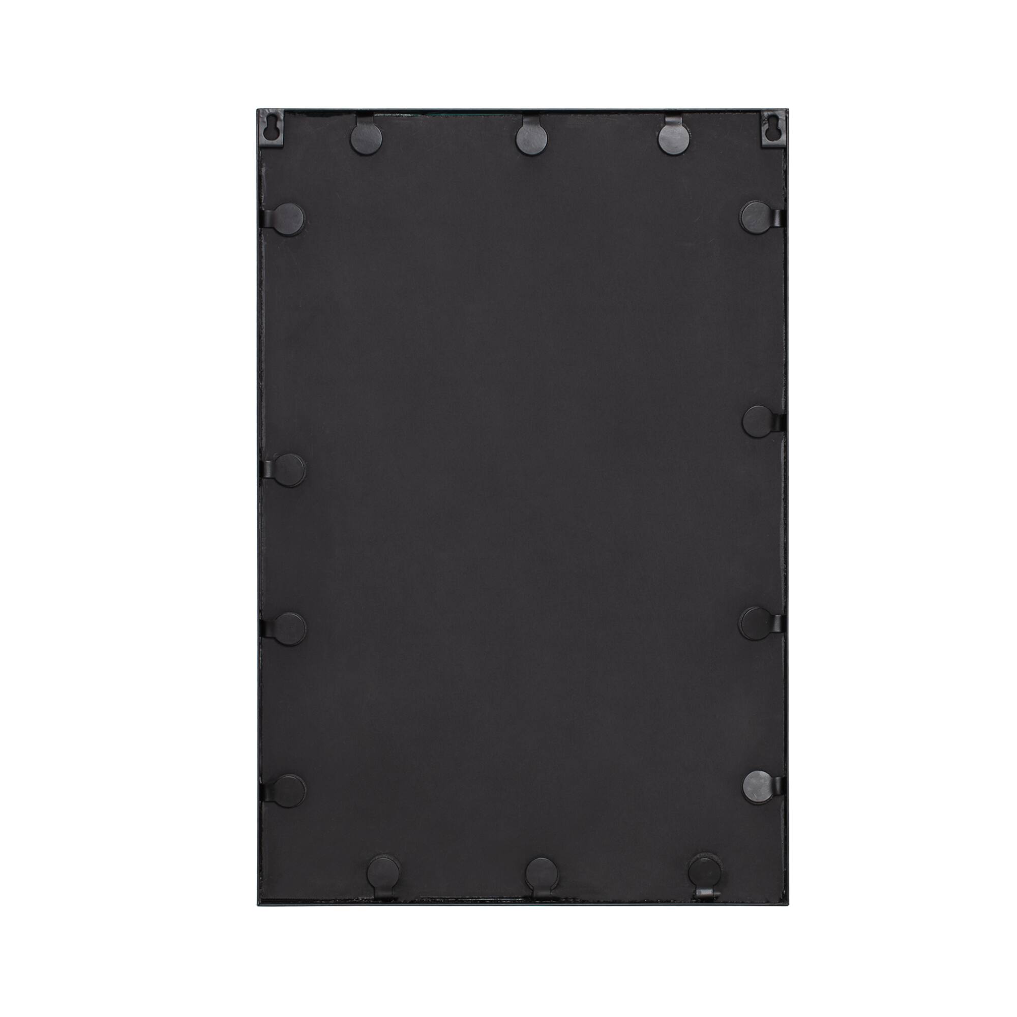 Habitat Evri 24" Black Rectangular Wall Mirror
